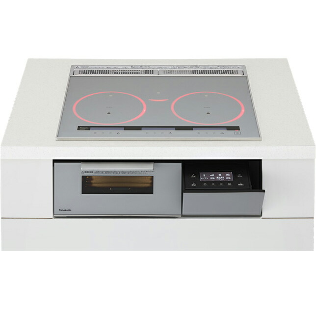 IH煮炊き暖房器 幅60糎 単相200V 3口IH ダブル(決定付けるIH)オール金属元素相応う ビルトはたご屋 パナソニック Aつづき物 しろがね色 KZ-A1V6S Panasonic 【第四次元任じる不可】【離島送りとどける不可】