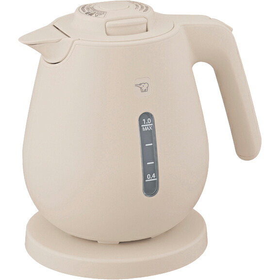 ＼4/20 当店最大P5倍※要エントリー／電気ケトル 1.0L 象印 ライトベージュ CK-DC10-CM ZOJIRUSHI 【北海道・沖縄・離島配送不可】