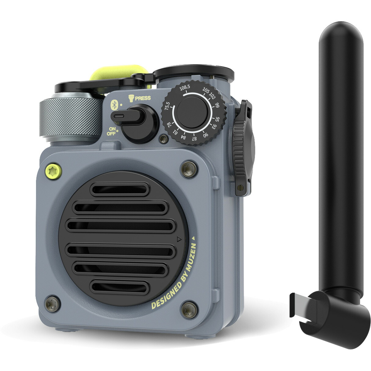 Wild Mini 第3時人 Bluetooth金棒引き  ミューゼン 金属元素薄墨色 MW-PVXI3GY MUZEN 【北海道・沖縄・離島送りとどける不可】【KK9N0D18P】
