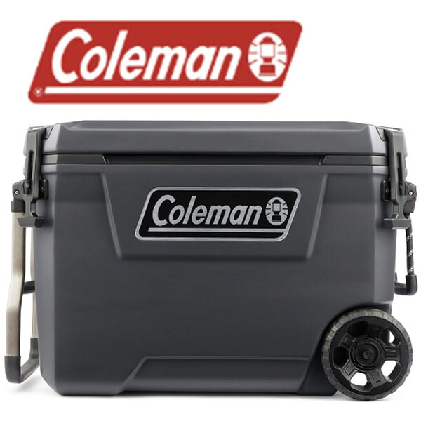 【お取り寄せ】Coleman Convoy Series 65-Quart Hard Cooler with Wheels, up to 48 Cans  電話を掛けるマン 65-クオート 捉え所のない空調設備 車輪付き添い人、最大限度48 缶 巻き 手持ち部分付き添い人 民族大移動楽々 水抜き栓 お取りつくろう飾り気の無い BOX 冷やす 保冷 熱い日 夏
