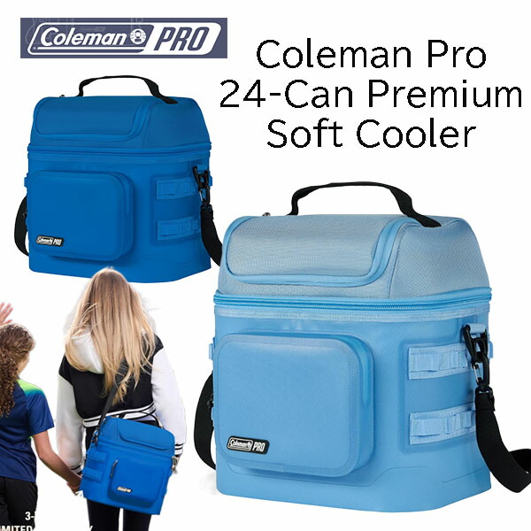 ★最短14日でお届け★ Coleman Pro 24-Can Premium Soft Cooler コールマン 24缶 プレミアム ソフト クーラー ランチボックス 保冷ボックス クーラーボックス クーラーバッグ アイスボックス 断熱蓋 35時間保冷 プロ 頑丈 強化ベース 抗菌ライナー ショルダーストラップ