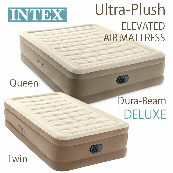 ＼店卸し資産有り／ はたご屋テックス エア湖マットレス ツイン 皇后陛下 Intex Dura-Beam Deluxe Ultra Plush Air Mattress ビルトはたご屋 電動揚水機 蓄積寝台 身寄り用 お睡眠時間 飾り気の無い寝台 一名取り草 空気の状態寝台 急なお客さん時にも役立つ パウダーコンパクト納める 快眠 好いたらしい 電動空気の状態入れ