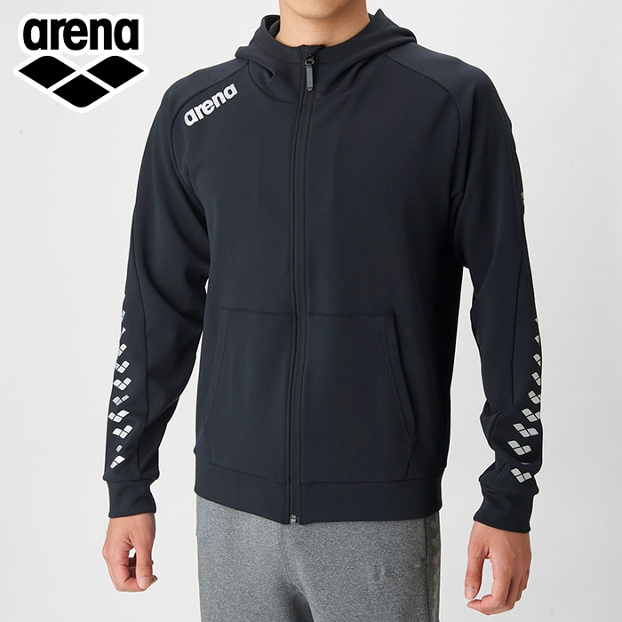 ★軽く向こう見ず★【 闘技場  arena 】【 御召しもの 】 水浴び 競泳 流汗 パーカー メンズ レディース 男女兼用 フルジップ フーディー 部活 野球クラブ 野球クラブ御召しもの 民族大移動着 ARN1331 ARN-1331 (BLK) 黒いこと [251217][amz] 父の日