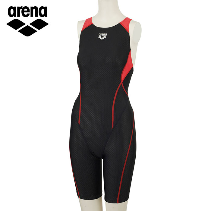 【貨物輸送無料】★スピード競技御出座しする浴客にオススメ★【 闘技場  arena 】  ARN-2050W 水浴び 競泳 レディース 水泳着 セイ無償性うしろ側 スパッツ 着や同盟罷業一回り 黒いこと×赤いこと×赤いこと 引きくらべる BKRD [220307][amz]
