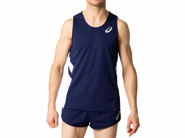 【 アシックス asics 】2091A124 SA陸上 ウェア(メンズ) ランニング シャツ PEACOAT 400[200118][amz]