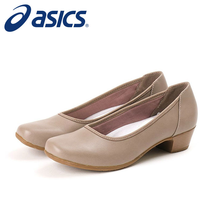 ★晴雨兼用のプレーンパンプス「生活防水タイプ」★【 アシックス asics 】【 シューズ 靴 】 アシックス商事 レディース パンプス アキュアーズ 3E AO-10162 (015) チャコール [251103][amz]