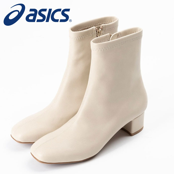★雨合羽！スッキリ影ぼうしのプレーンデザイン★【 アシックス  asics 】【 シューズ 靴 】 アシックス商事 レディース ブーツ アキュアーズ 3E 雨合羽 AO-10250 (003) 象牙色 [251103][amz]