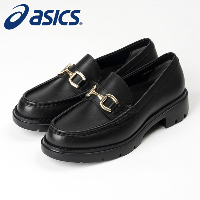 ★全天候型のカジュアル ビット ローファー★【 アシックス asics 】【 シューズ 靴 】 アシックス商事 レディース ローファー 3E GORE-TEX ゴアテックス アキュアーズ AO-10252 (008) ブラック [251103][amz]