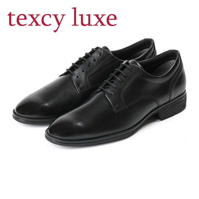 【 アシックス asics 】【 シューズ 靴 】 アシックス商事 ビジネスシューズ texcy luxe テクシーリュクス 歩きやすい 3E プレーントゥ メンズ 革靴 本革 アシックス TU7040 TU-7040 (008) ブラック [250406][amz]