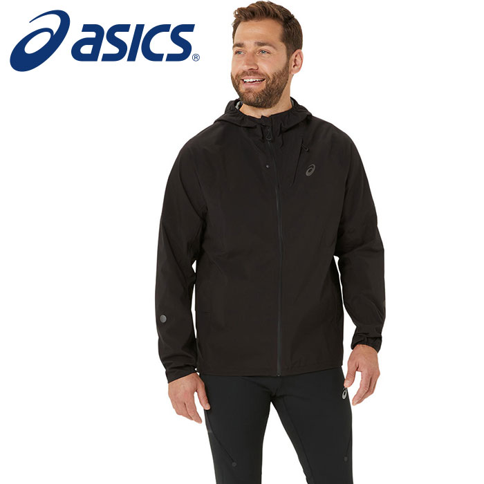 【 アシックス  asics 】【 お召しもの 】 駈けっくら 上衣 メンズ METARUN メタ幽客 高役立つこと 雨合羽 透湿 2011D121 (001) 演奏黒いこと [250720][amz] 父の日