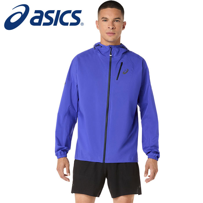 【 2026年 春夏モデル】【 アシックス asics 】【 ウェア 】 トレイルランニング 防水 透湿 ジャケット メンズ フジトレイル ELITE エリート アウター ランニング トレイル トレラン アウター 2011D265 (401) コバルトバーストxミッドナイト [260129][amz]｜アスリート　ステージ