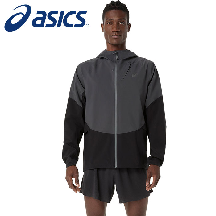 【 2026年 春夏青写真】【 アシックス  asics 】【 お召しもの 】 駈けっくら 上衣 メンズ METARUN メタ幽客 LEGEND 先祖伝承 アウター 2011D435 (001) 演奏黒いことxグラファイトグレー [260129][amz] 父の日