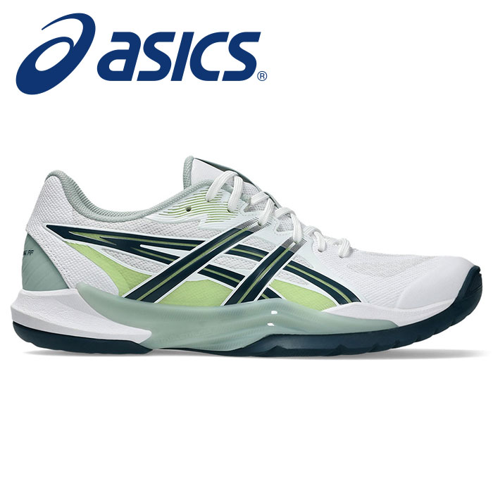 【 アシックス asics 】【 シューズ 靴 】 ハンドボールシューズ POWERBREAK パワーブレイク FF メンズ ハンドボール シューズ 1071A101 (104) ホワイト/トランキルティール [251012][amz]