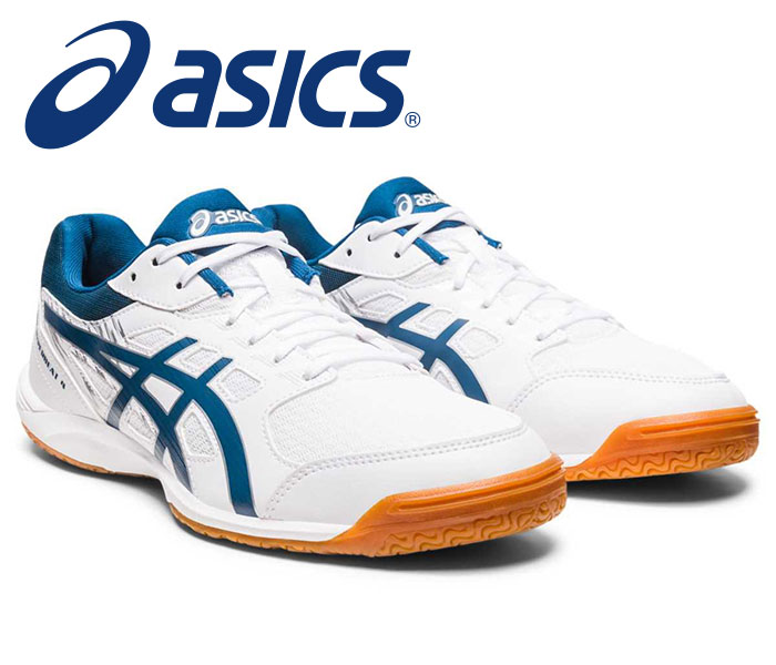 ★柔軟性・軽量性・通気性を追求★【 アシックス asics 】【 シューズ 靴 】 1073A056 卓球シューズ メンズ レディース 男女兼用 ATTACK HYPERBEAT(アタックハイパービート) 4 ホワイト/マコブルー 100 [230403][amz]