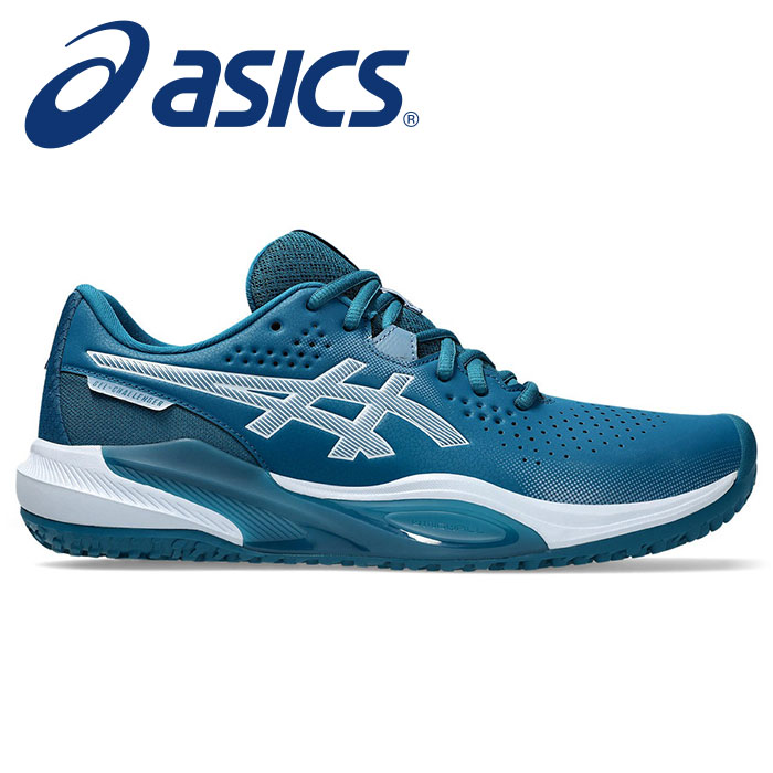 【 2026年 春夏モデル】【 アシックス asics 】【 シューズ 靴 】 テニスシューズ オムニクレー GEL-CHALLENGER ゲルチャレンジャー 15 OC メンズ レディース 男女兼用 オムニ クレー 2E 1043A026 (400) ダークティール/グレーフロス [260419][amz]
