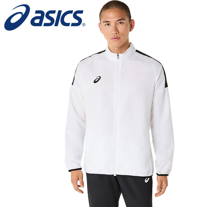 [3/31～! 最大2000円OFFクーポン発行]【 アシックス asics 】【 ウェア 】 ジャケット ドライクロス ロゴテープ ジャージ 上 メンズ スポーツ アシックス 2031E965 (100) ブリリアントホワイト [250320][amz]