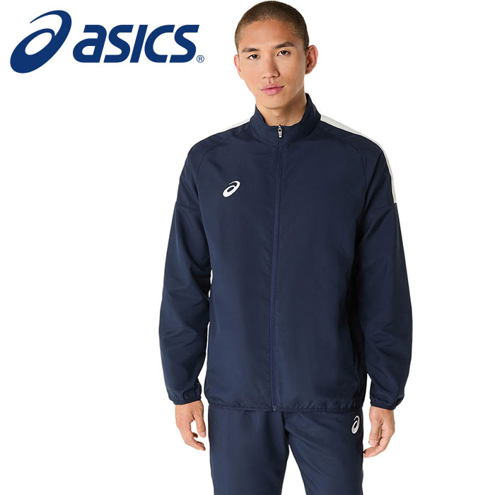 [3/31～! 最大2000円OFFクーポン発行]【 アシックス asics 】【 ウェア 】 ジャケット ドライクロス ロゴテープ ジャージ 上 メンズ スポーツ アシックス 2031E965 (400) ミッドナイト [250320][amz]
