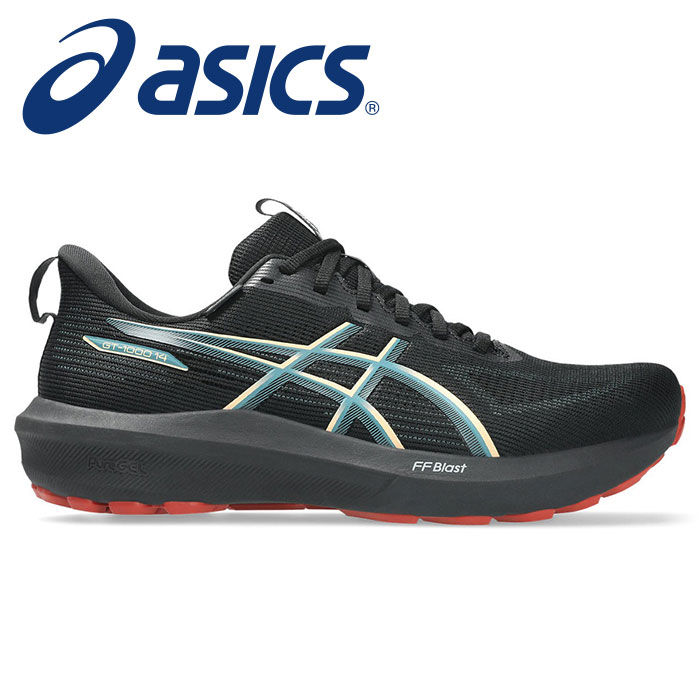 【 2026年 春夏モデル】【 アシックス asics 】【 シューズ 靴 】 ランニングシューズ GT-1000 14 GTX ゴアテックス メンズ ランニング 1011C078 (003) ブラック/アプリコットクラッシュ [260129][amz]