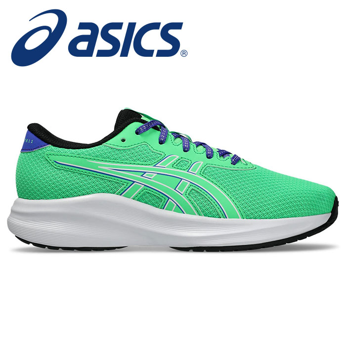 【 2026年 春夏モデル】【 アシックス asics 】【 シューズ 靴 】 ジュニア ランニングシューズ GEL-EXCITE ゲルエキサイト 11 GS 男の子 女の子 スニーカー 1014A374 (301) バイタルグリーン/コバルトバースト [260129][amz]
