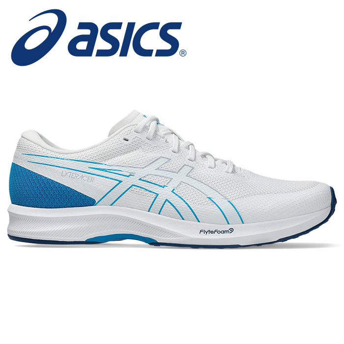 【 2026年 春夏モデル】【 アシックス asics 】【 シューズ 靴 】 ランニングシューズ LYTERACER ライトレーサー 6 ワイド メンズ 3E 幅広 1011B970 (102) ホワイト/グレーブルー [260419][amz]