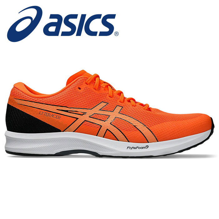 【 2026年 春夏モデル】【 アシックス asics 】【 シューズ 靴 】 ランニングシューズ LYTERACER ライトレーサー 6 ワイド メンズ 3E 幅広 1011B970 (800) ショッキングオレンジ/キャリアグレー [260419][amz]