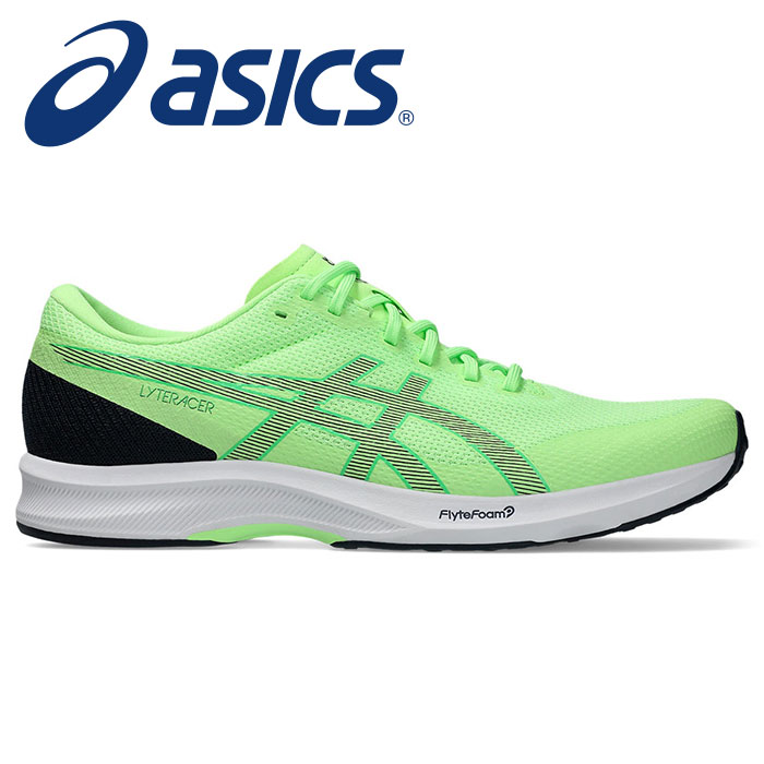 【 2026年 春夏モデル】【 アシックス asics 】【 シューズ 靴 】 ランニングシューズ LYTERACER ライトレーサー 6 メンズ 2E 1011B971 (300) イルミネイトグリーン/バイタルグリーン [260419][amz]