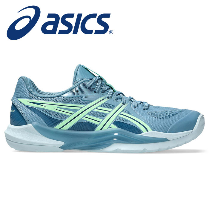 【 2026年 春夏モデル】【 アシックス asics 】【 シューズ 靴 】 インドア シューズ 2E メンズ POWERBREAK パワーブレイク FF ハンドボール 1071A101 (401) サバブルー/メンソール [260419][amz]｜アスリート　ステージ