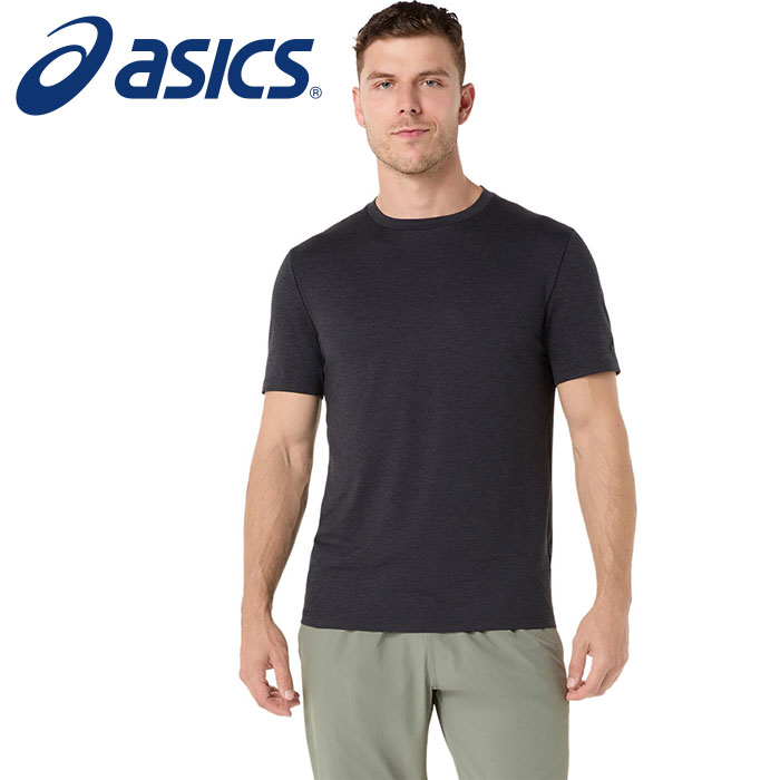 【メール便送料無料(追跡可能)】【 2026年 春夏モデル】【 アシックス asics 】【 ウェア 】 トレーニング 半袖 Tシャツ REFINED TEXTURE メンズ シャツ 練習着 2031F315 (001) パフォーマンスブラックヘザー [260410][amz]
