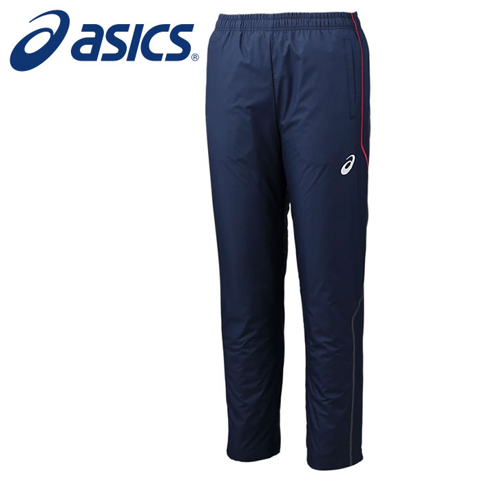 [3/31～! 最大2000円OFFクーポン発行]★長期継続商品★【 アシックス asics 】 トレーニング 裏起毛 ウインドブレーカー ロング パンツ 下 裏トリコット 防寒 保温 メンズ ウェア 2031E060 (401) ピーコート [250730][amz]