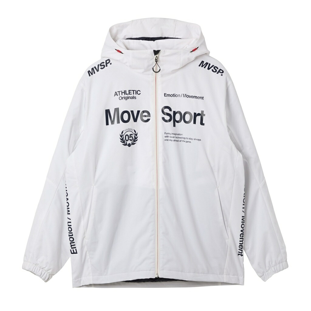★石川 祐希選手 着用モデル★【 デサント DESCENTE 】【 ウェア 】 ウインドブレーカー フーディー ムーブスポーツ MoveSport メンズ ACTIVE SUITS サーモ 保温 冬 オーセンティック 上 トレーニング ST5FWB32M (WH00) ホワイト [251119][amz]｜アスリート　ステージ