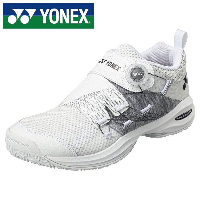 【 ヨネックス  YONEX 】【 シューズ 靴 】 庭球シューズ パワークッションコンフォートWD5GC メンズ レディース 靴幅4E広々とした オムニ・クレーコート用 SHTCWD5G (011) 白いこと [240523][amz]