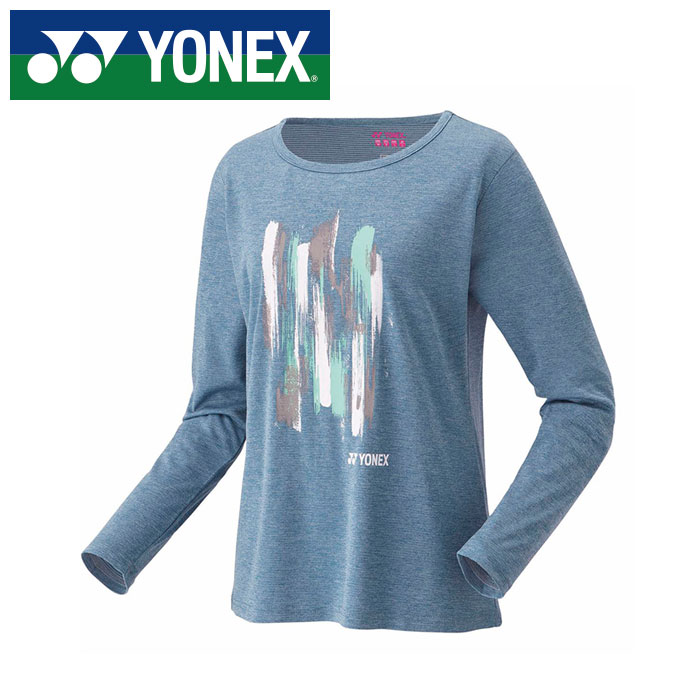 【メール便送料無料(追跡可能)】【 ヨネックス YONEX 】【 ウェア 】 テニス バドミントン レディース 長袖 Tシャツ ヨネックス YONEX 16813 (590) フェルトブルー [250609][amz]