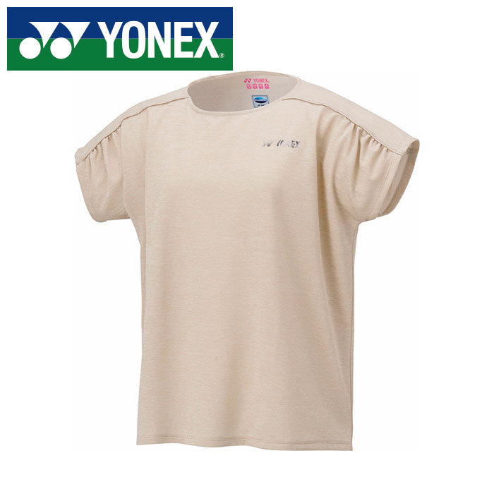 【メール便送料無料(追跡可能)】【 ヨネックス YONEX 】【 ウェア 】 テニス バドミントン レディース Tシャツ ドライ 速乾 ヨネックス YONEX 16816 (796) グレージュ [250609][amz]