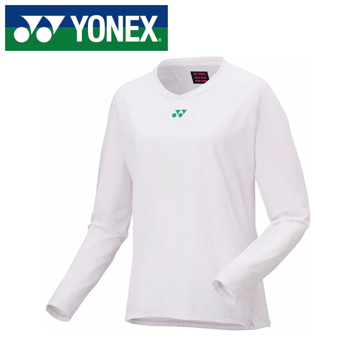 【メール便送料無料(追跡可能)】★日本バドミントン協会審査合格品★【 ヨネックス YONEX 】【 ウェア 】 テニス バドミントン レディース 長袖 ゲームシャツ ロングスリーブ ヨネックス YONEX 20840 (011) ホワイト [250609][amz]