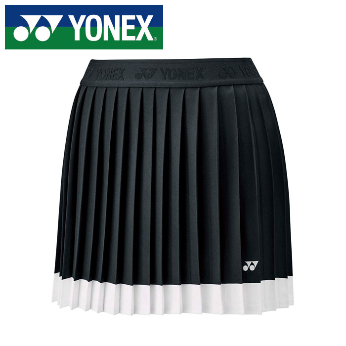 【電子メール便貨物輸送無料(追い掛ける能力のある)】【 ヨネックス  YONEX 】【 御召しもの 】 庭球 バドミントン レディース スコート スカート ヨネックス YONEX 読み合わせる着 26162 (007) 黒いこと [250609][amz]
