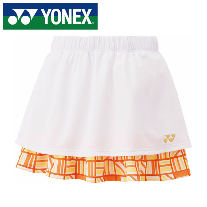 【電子メール便貨物輸送無料(追い掛ける能力のある)】【 ヨネックス  YONEX 】【 御召しもの 】 庭球 バドミントン レディース スコート スカート ヨネックス YONEX 26173 (428) ファインオレンジ [250609][amz]