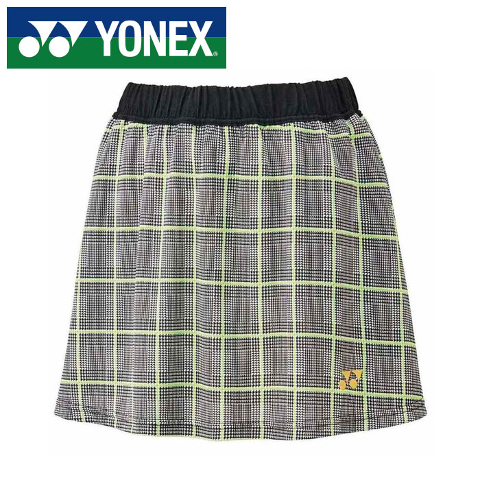 【電子メール便貨物輸送無料(追い掛ける能力のある)】【 ヨネックス  YONEX 】【 御召しもの 】 庭球 バドミントン レディース スコート スカート ヨネックス YONEX 26175 (007) 黒いこと [250609][amz]