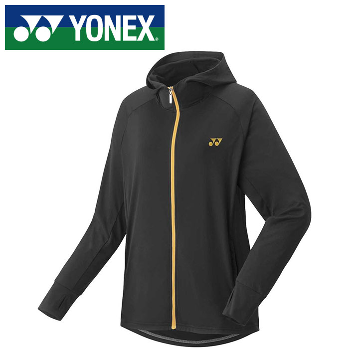 【 ヨネックス YONEX 】【 ウェア 】テニス・バドミントン 57076 アウター(レディース) ニットウォームアップパーカー 女性用 ブラック 007 [230422][amz]