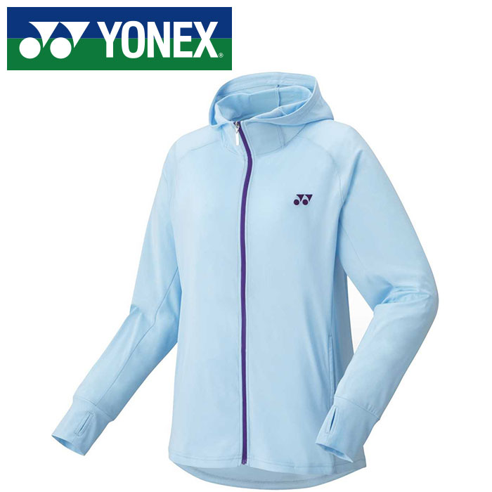 【 ヨネックス YONEX 】【 ウェア 】テニス・バドミントン 57076 アウター(レディース) ニットウォームアップパーカー 女性用 アクアブルー 111 [230422][amz]