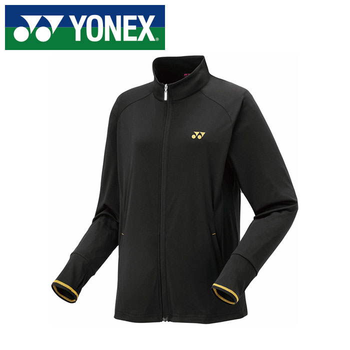 【 ヨネックス YONEX 】【 ウェア 】 テニス バドミントン レディース ニット ウォームアップシャツ アウター ジャケット ヨネックス YONEX 57087 (007) ブラック [250609][amz]