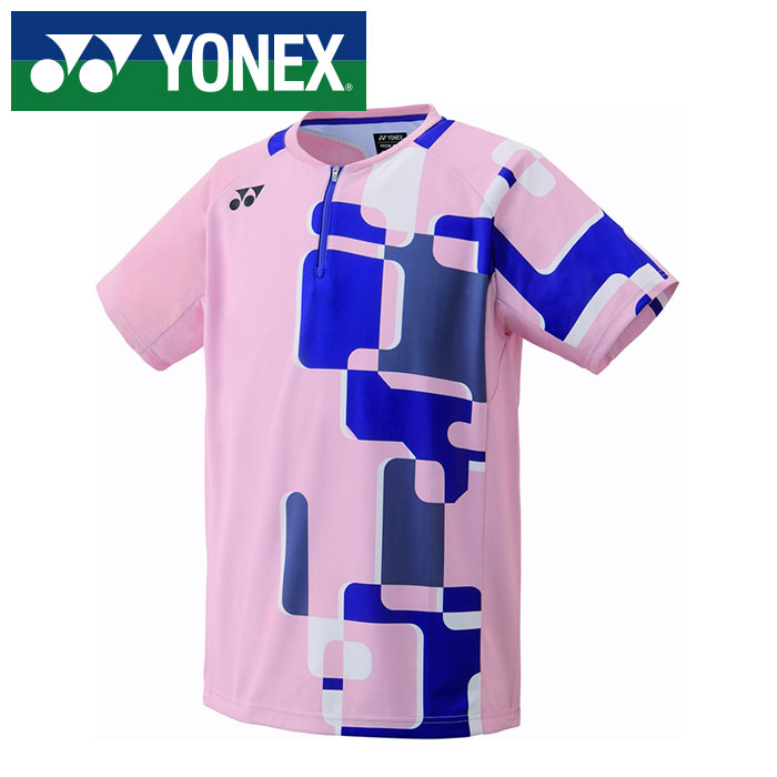 【メール便送料無料(追跡可能)】★日本バドミントン協会審査合格品★【 ヨネックス YONEX 】【 ウェア 】 テニス バドミントン ゲームシャツ メンズ シャツ 10641 (630) ピンクベージュ [251015][amz]