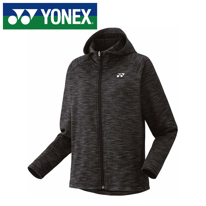 【 ヨネックス YONEX 】【 ウェア 】 テニス バドミントン レディース ニット ジャケット フード付き フルジップ ウォームアップ ウェア パーカー アウター 58114 (007) ブラック [251015][amz]