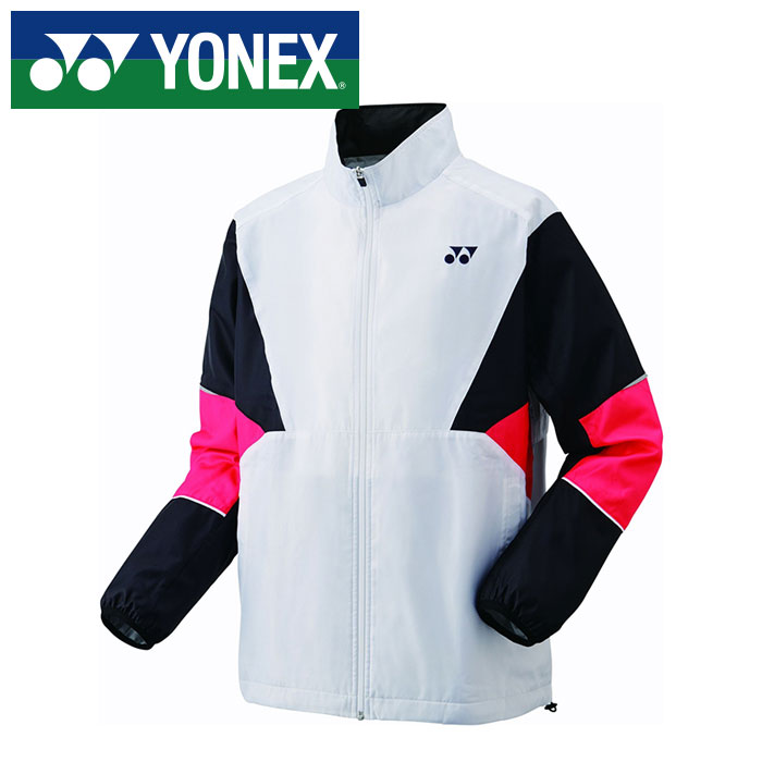 【 ヨネックス YONEX 】【 ウェア 】 テニス バドミントン ジュニア 裏地付き ジャケット ウィンドウォーマー 子供 小学生 ヒートカプセル 防寒 保温 アウター ウェア 冬 70105J (062) ホワイト/ピンク [251015][amz]