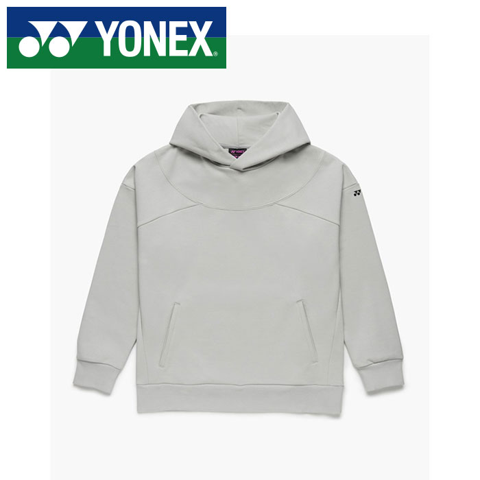 【 2026年 春夏ひな形】【 ヨネックス  YONEX 】【 御召しもの 】 庭球 バドミントン レディース 汗水 パーカー 上 37006 (024) しろがね色薄墨色 [260517][amz]