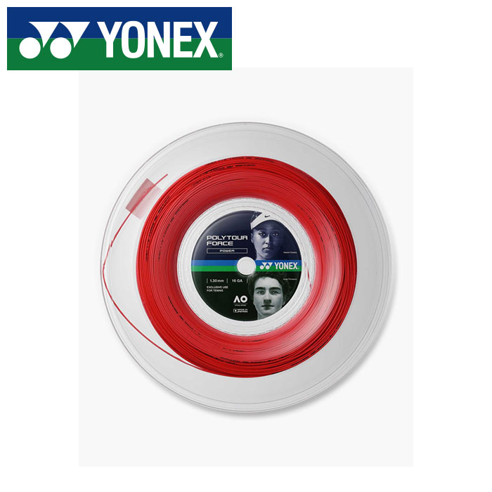 【 2026年 春夏ひな形】【 ヨネックス  YONEX 】 硬式 庭球 ガット ポリ周遊旅行 フォース 130 ( 200m ) より糸 PTFO30R2 (212) ブライト赤いこと [260517][amz]