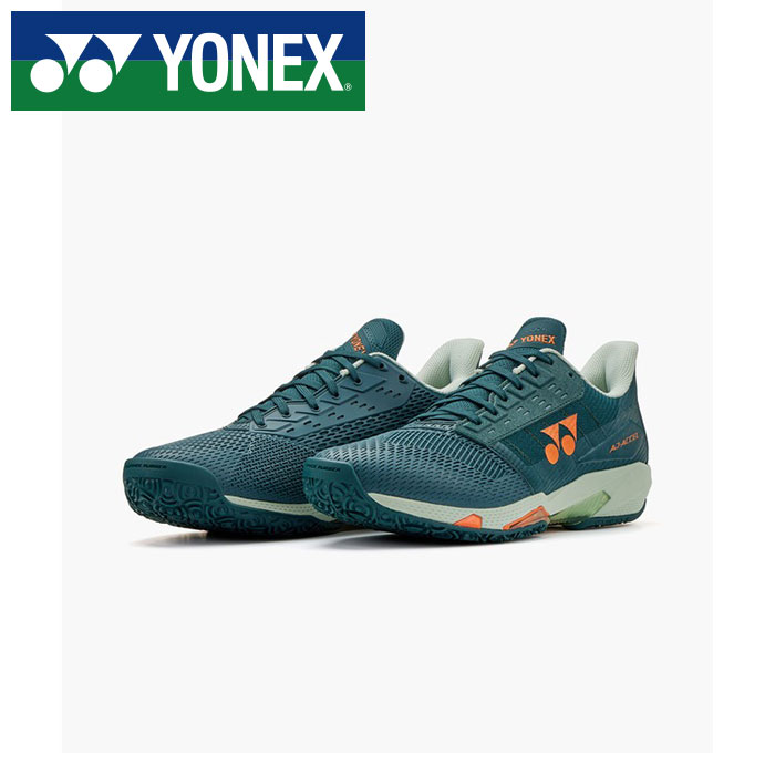 【 2026年 春夏模範例】【 ヨネックス  YONEX 】【 シューズ 靴 】 庭球シューズ 力強さ座布団 所在地素粒子加速器 MGC メンズ 3E オムニクレー オムニ 粘土 庭球 SHTAAMG (544) ティールグリーン [260517][amz]