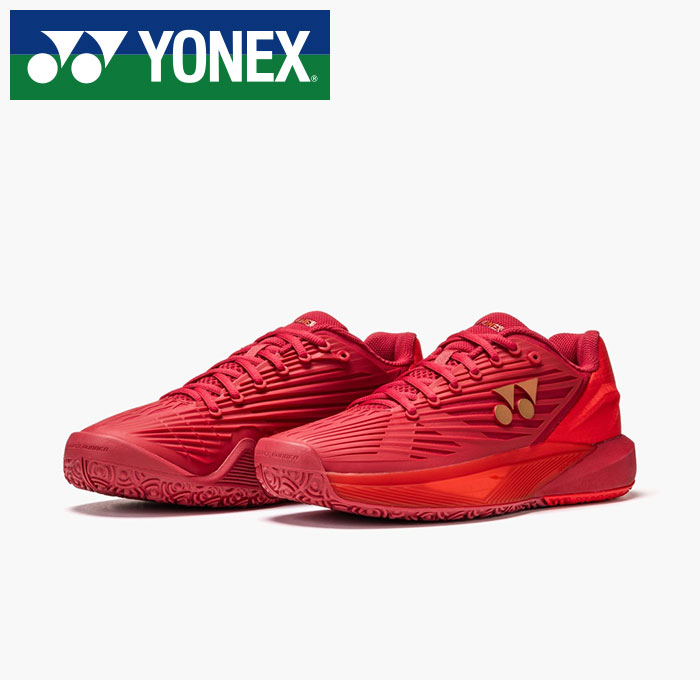 【 2026年 春夏模範例】【 ヨネックス  YONEX 】【 シューズ 靴 】 庭球シューズ 力強さ座布団 エクリプション 5MGC メンズ 3E オムニクレー オムニ 粘土 庭球 SHTE5MGC (338) ルビー赤いこと [260517][amz]