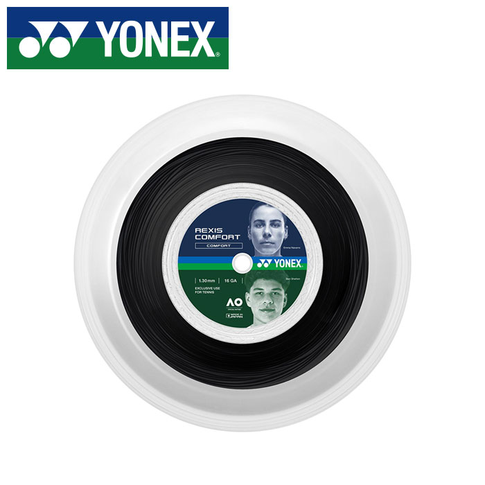 【 2026年 春夏ひな形】【 ヨネックス  YONEX 】 硬式 庭球 ガット レクシス コンフォート 130 ( 200m ) より糸 TRCF130R2 (007) BK.黒いこと [260517][amz]