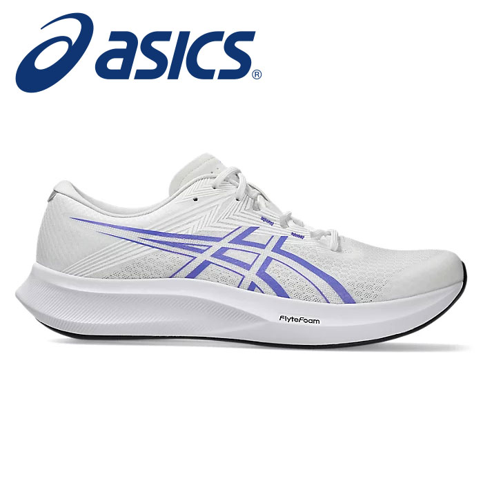 ★部活生にオススメ！クッション性＆フィット性★【 2026年 春夏モデル】【 アシックス asics 】【 シューズ 靴 】 ランニングシューズ ハイパースピード 5 メンズ ランニング 部活 トレーニング 練習 2E 1011C084 (101) ホワイト/コバルトバースト [ten][260128][amz]