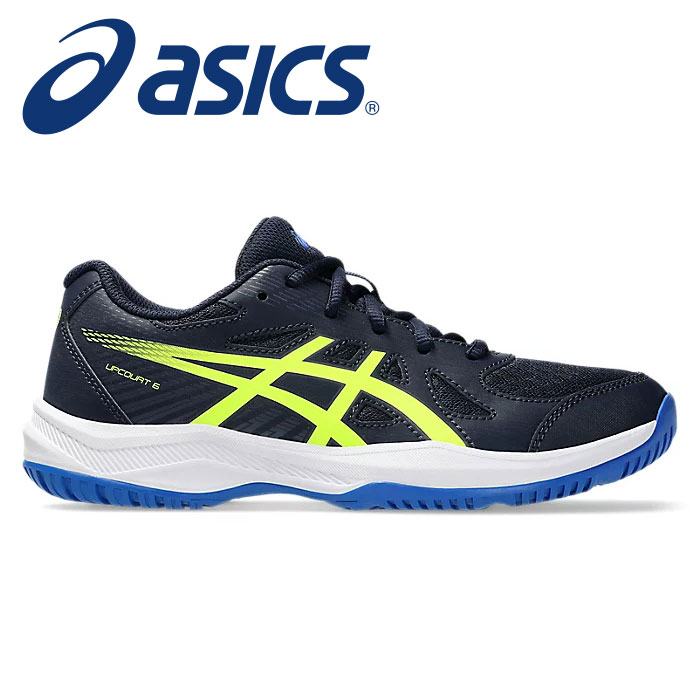 ★ジュニア用！快適な履き心地を追求★【 アシックス asics 】【 シューズ 靴 】 ジュニア バレーボール シューズ アップコート 6 GS 子供 小学生 インドア ハンドボール バドミントン 1074A045 (401) ミッドナイト [ten][260214][amz]